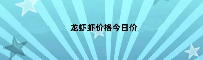 龙虾虾价格今日价