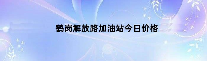 鹤岗解放路加油站今日价格