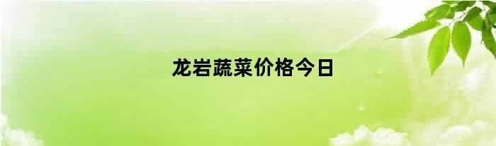 龙岩蔬菜价格今日